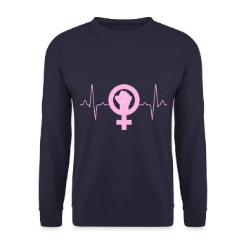 Symbole de la femme - Sweat-shirt Unisexe - marine - Devant - Alina (178cm) & Michal (187cm)