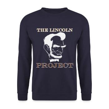 Das Lincoln-Projekt - Unisex Pullover - Navy - Vorne - Alina (178cm) & Michal (187cm)
