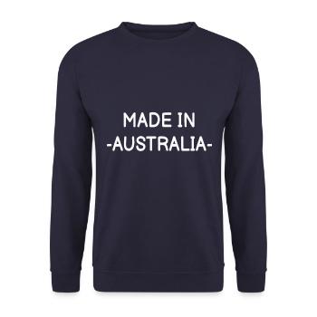Australien - Unisex Pullover - Navy - Vorne - Alina (178cm) & Michal (187cm)