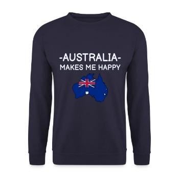 Australie - Sweat-shirt Unisexe - marine - Devant - Alina (178cm) & Michal (187cm)