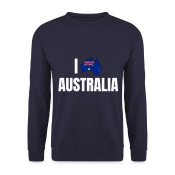 Australie - Sweat-shirt Unisexe - marine - Devant - Alina (178cm) & Michal (187cm)