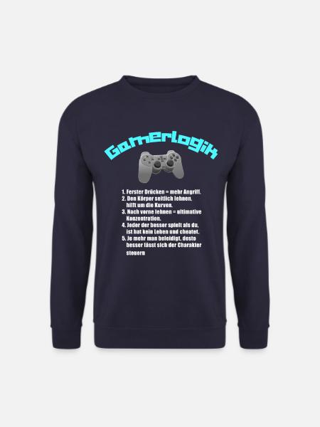 Cadeau drôle de logique gamer logique gamer - Sweat-shirt Unisexe - marine