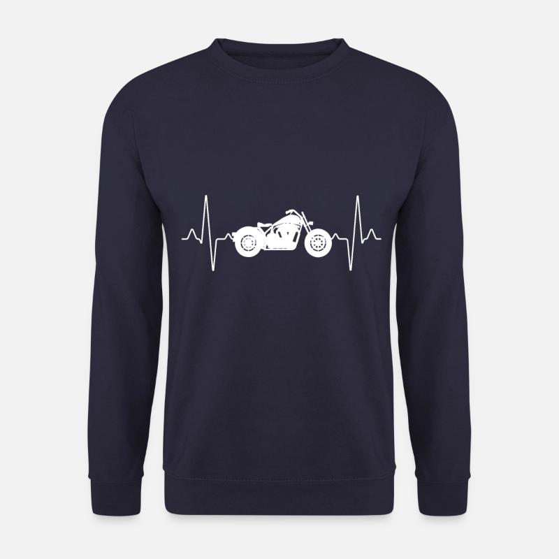 Motorrad Herzschlag - Unisex Pullover - Navy