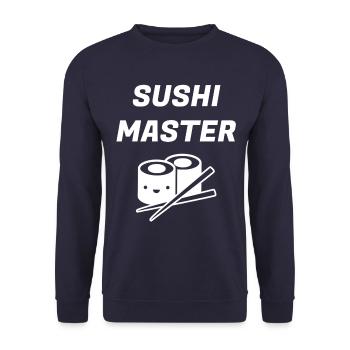 Sushi - Unisex Pullover - Navy - Vorne - Alina (178cm) & Michal (187cm)