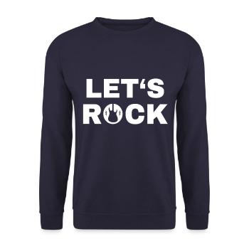 Rock music - Unisex Pullover - Navy - Vorne - Alina (178cm) & Michal (187cm)