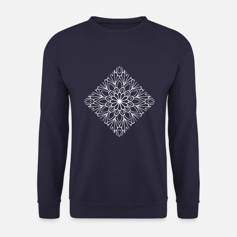 Mandala Muster - Unisex Pullover - Navy