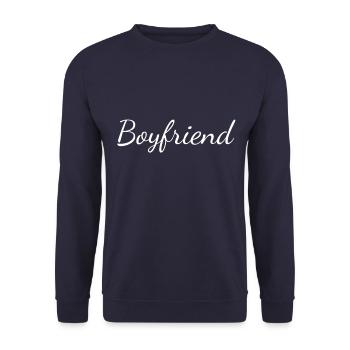 Boyfriend boyfriend - Unisex Sweatshirt - navy - Front - Alina (178cm) & Michal (187cm)