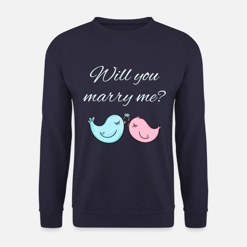 Wedding proposal - Unisex Sweatshirt - navy