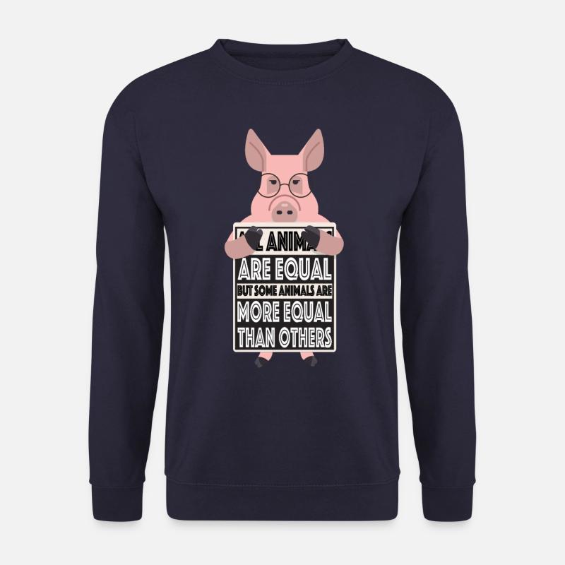 Alle Tiere Sind Gleich Manche Tiere sind gleicher - Unisex Pullover - Navy