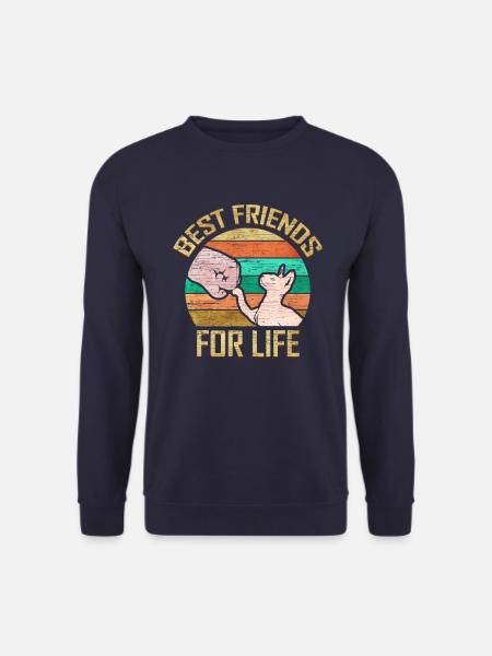 Best Friends for Life Sphinx Katze Retro Haustier - Unisex Pullover - Navy