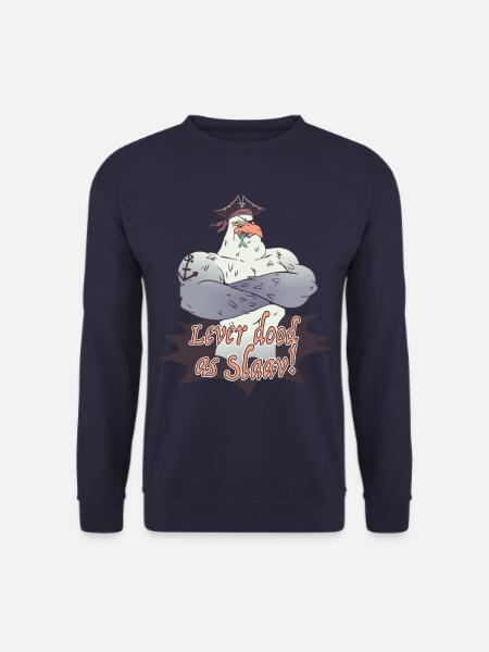 Lever dood as slaav Ostfriesen Platt - Unisex Pullover - Navy