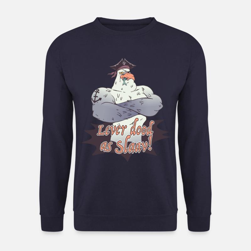 Lever dood as slaav Ostfriesen Platt - Unisex Pullover - Navy