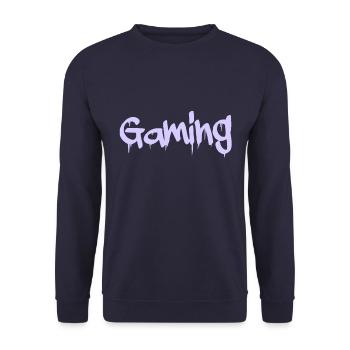 gaming - Unisex Pullover - Navy - Vorne - Alina (178cm) & Michal (187cm)