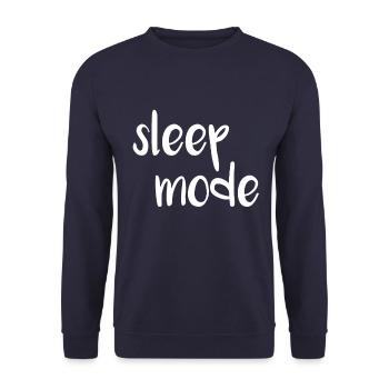 schlafen - Unisex Pullover - Navy - Vorne - Alina (178cm) & Michal (187cm)