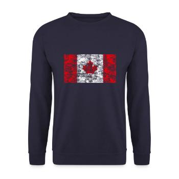 Canada Vintage - Sweat-shirt Unisexe - marine - Devant - Alina (178cm) & Michal (187cm)
