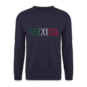 Drapeau Du Mexique Vintage - Sweat-shirt Unisexe - marine - Devant - Alina (178cm) & Michal (187cm)