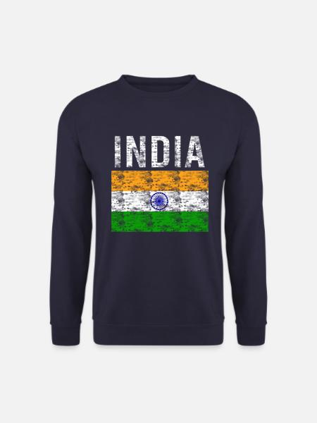 India Flag Vintage - Unisex Sweatshirt - navy