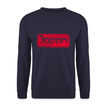 Japan - Unisex Sweatshirt - navy - Front - Alina (178cm) & Michal (187cm)