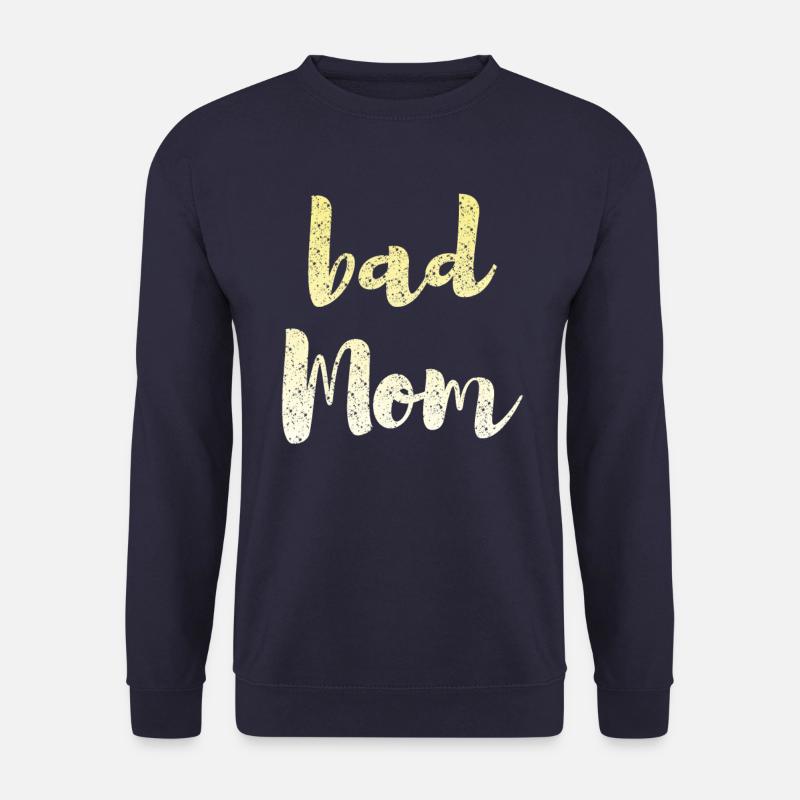 bad mom - Unisex Pullover - Navy
