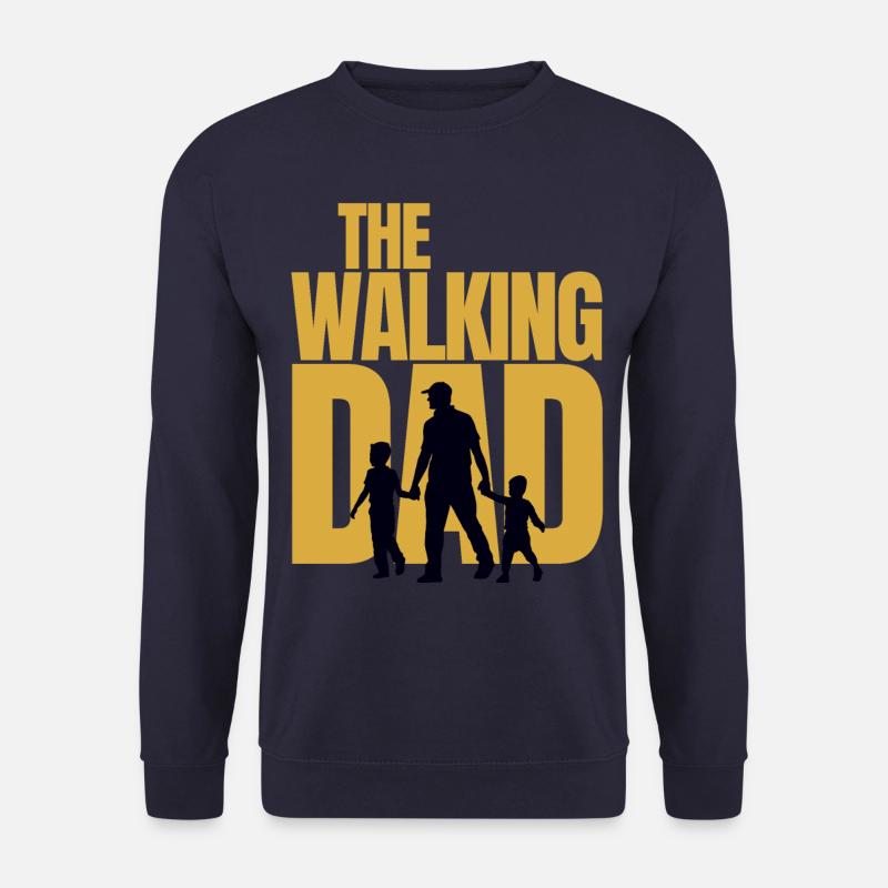 The walking Dad - Papa Papi Vater Vatertag - Unisex Pullover - Navy