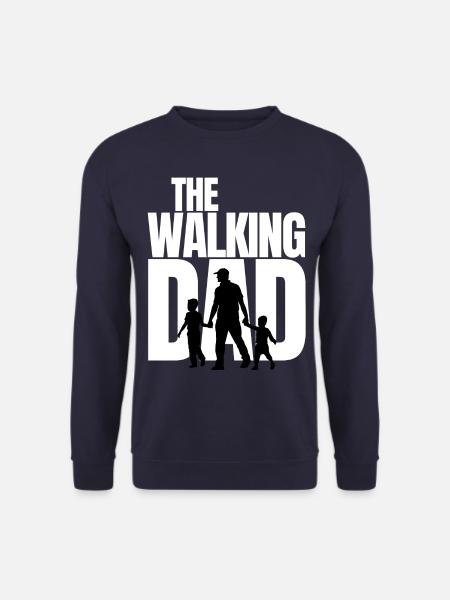 The walking Dad - Papa Papi Vater Vatertag - Unisex Pullover - Navy