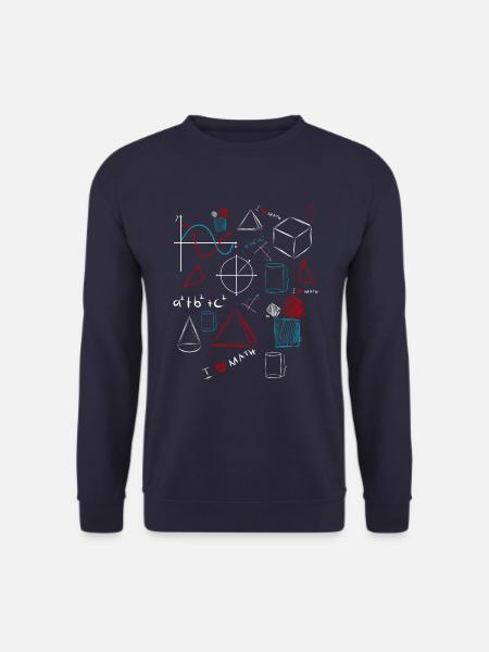 I Love Math - Mathematiker & Mathelehrer Formel - Unisex Pullover - Navy