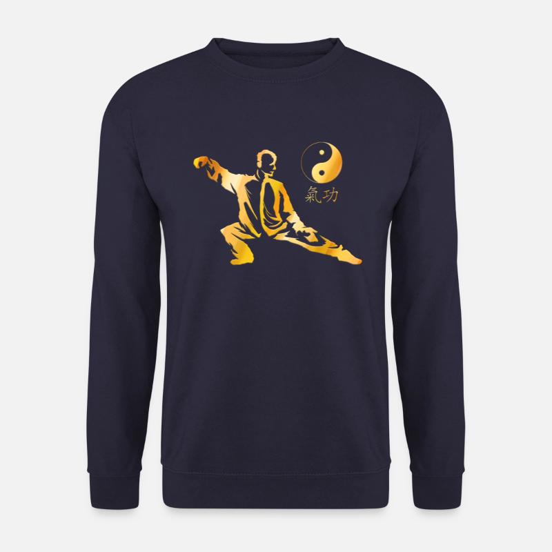 Tai Chi Meister Yin Yang Chakra Energie Zen - Unisex Pullover - Navy