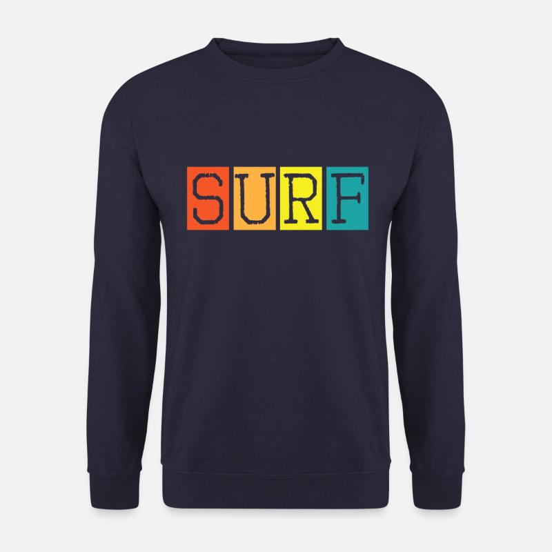 Retro Surfing - Unisex Pullover - Navy