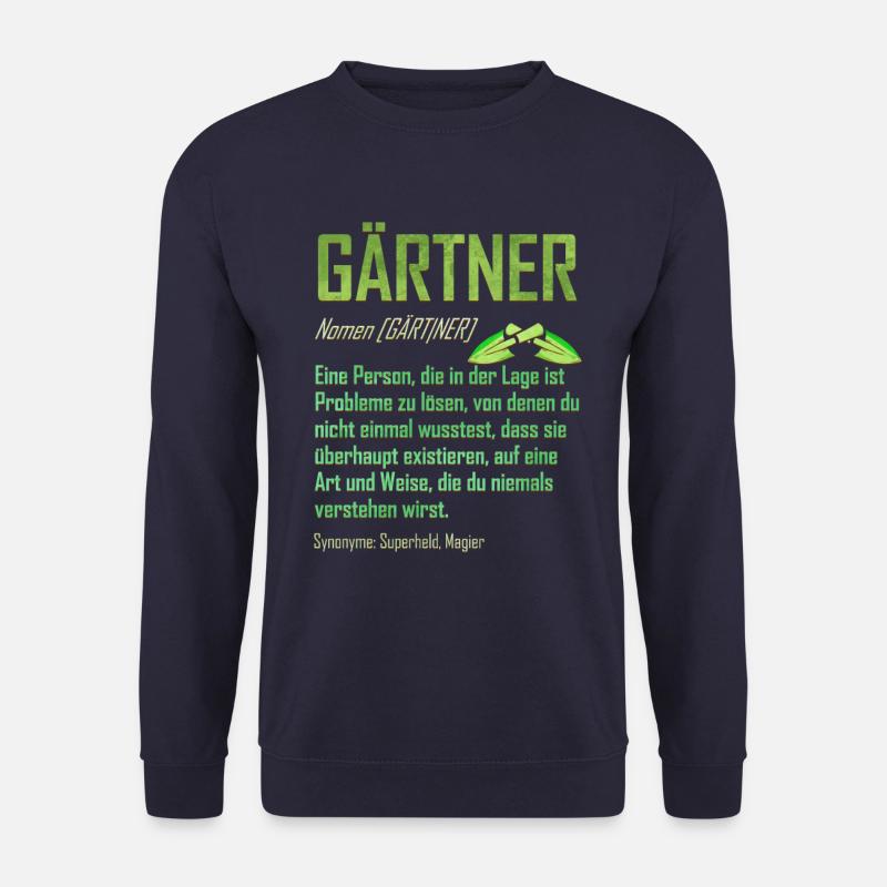 Gärtner Lustige Definition - Garten & Gartenarbeit - Unisex Pullover - Navy