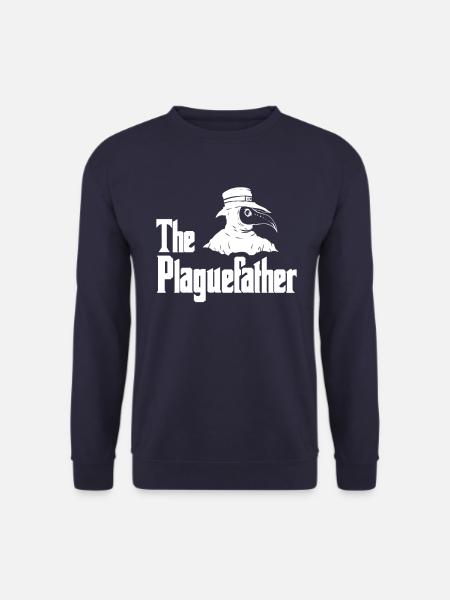 Pestfather Funny middelalderen Pest Doctor - Unisex sweater - marineblå