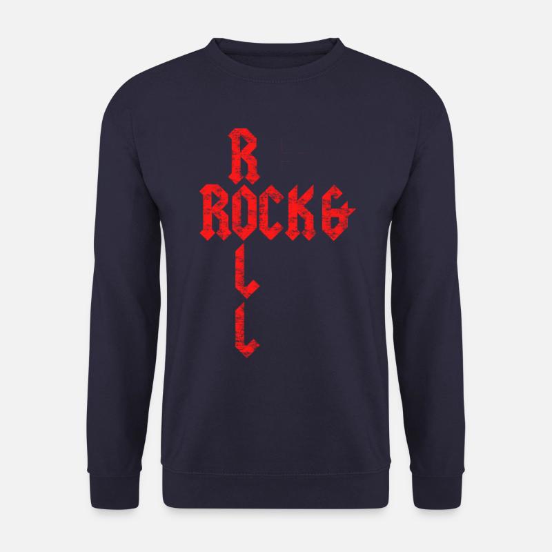 Rock and Roll - Unisex Pullover - Navy
