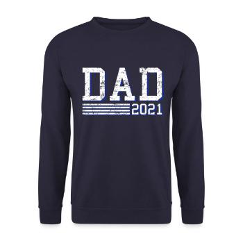 Dad 2021 - Unisex Sweatshirt - navy - Front - Alina (178cm) & Michal (187cm)
