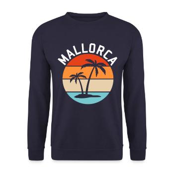 Mallorca retro - Unisex Pullover - Navy - Vorne - Alina (178cm) & Michal (187cm)