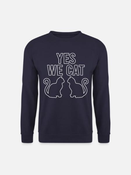 Cat Yes we cat - Unisex Sweatshirt - navy