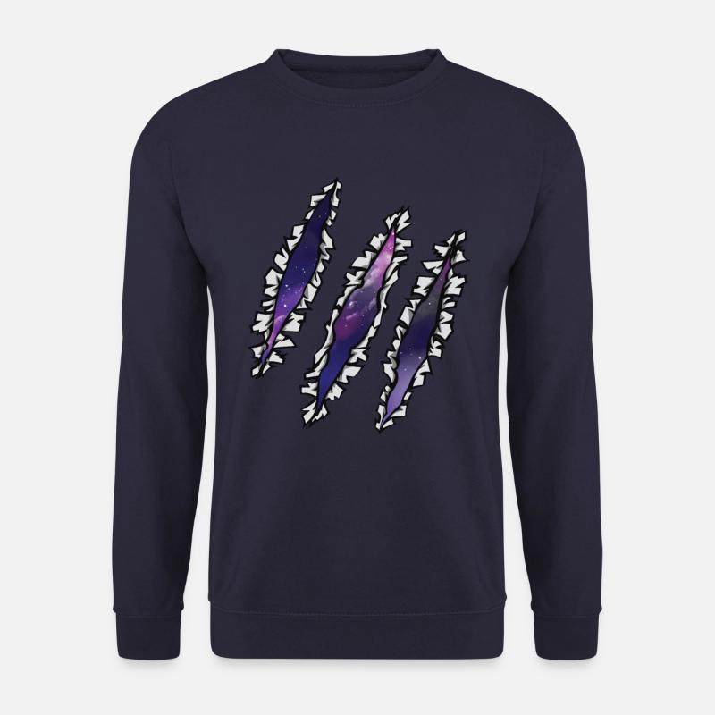 Scratch Galaxy Spatial - Sweat-shirt Unisexe - marine