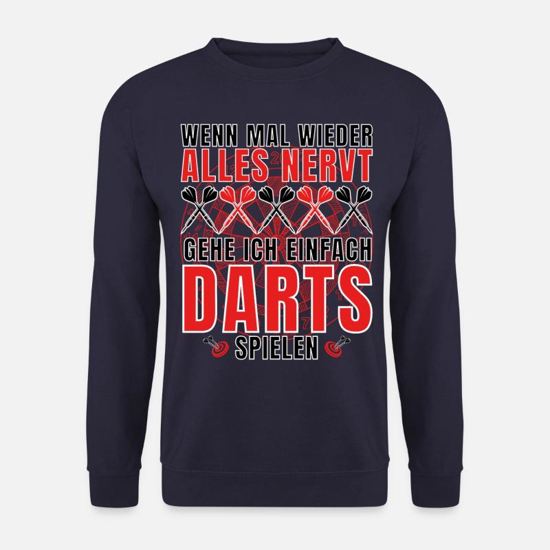 DART "WENN ALLES NERVT GEHE ICH DARTS SPIELEN!" - Unisex Pullover - Navy