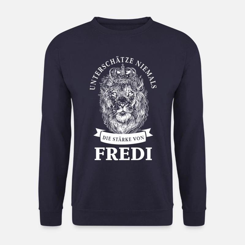 Fredi Gift Name Lion - Unisex Sweatshirt - navy
