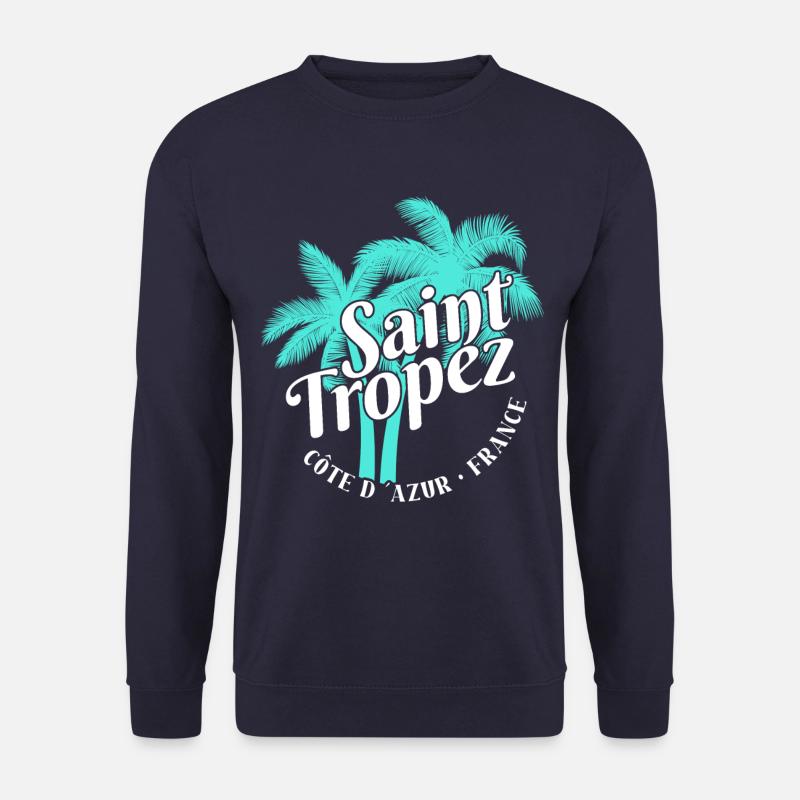Saint Tropez Côte D Azur France Beach - Unisex Pullover - Navy