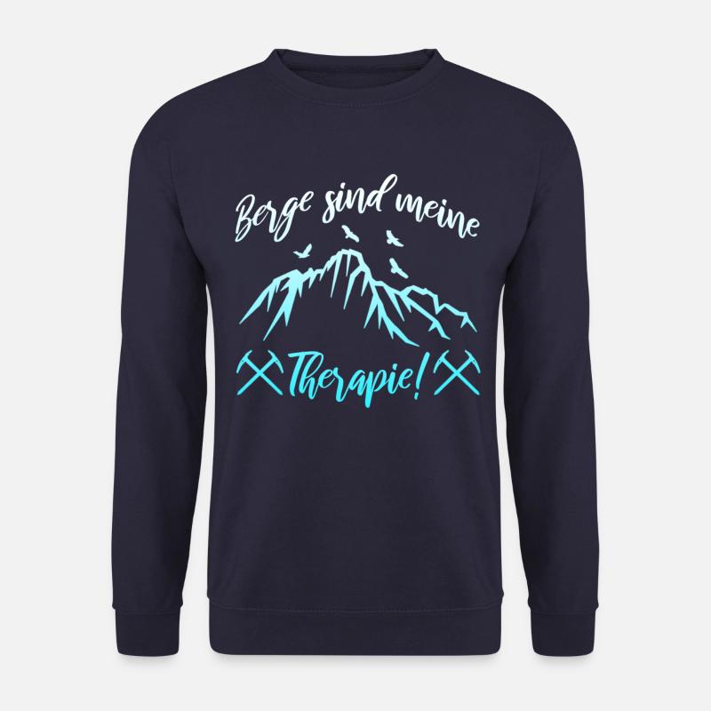 Berge Wandern Spruch - Unisex Pullover - Navy