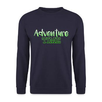 Adventure - Unisex Sweatshirt - navy - Front - Alina (178cm) & Michal (187cm)