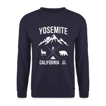 Yosemite California - Sweat-shirt Unisexe - marine - Devant - Alina (178cm) & Michal (187cm)