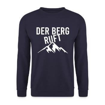 Der Berg ruft - Unisex Pullover - Navy - Vorne - Alina (178cm) & Michal (187cm)