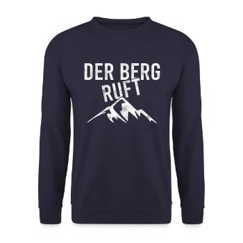 Der Berg ruft - Unisex Pullover - Navy - Vorne - Alina (178cm) & Michal (187cm)