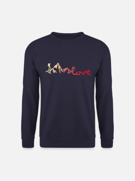 Mountains Hiking love - Unisex Sweatshirt - navy