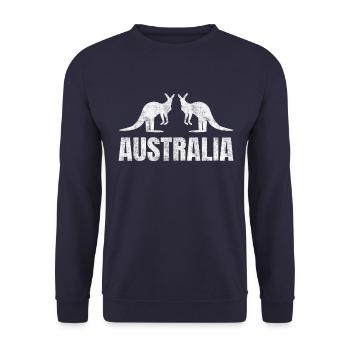Australie - Sweat-shirt Unisexe - marine - Devant - Alina (178cm) & Michal (187cm)