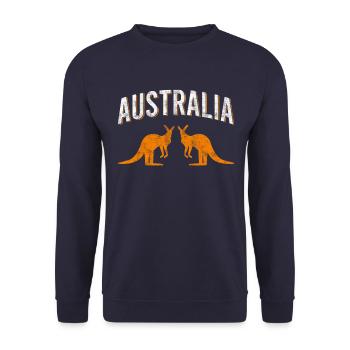 Australie - Sweat-shirt Unisexe - marine - Devant - Alina (178cm) & Michal (187cm)