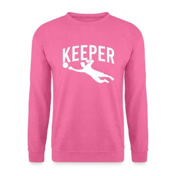 Gardien de but de football - Sweat-shirt Unisexe - rose - Devant