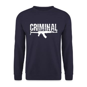 Criminal - Unisex Sweatshirt - navy - Front - Alina (178cm) & Michal (187cm)