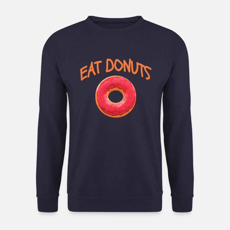 eat donuts - Unisex Sweatshirt - navy