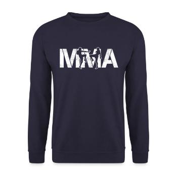 MMA - Unisex Sweatshirt - navy - Front - Alina (178cm) & Michal (187cm)